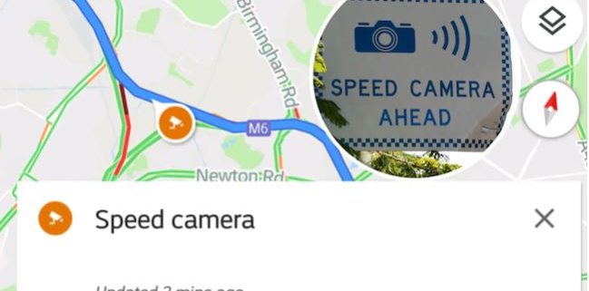 Google Maps Speed Camera Update